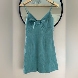 Teal Velvet Mini Newbury Kustom Dress